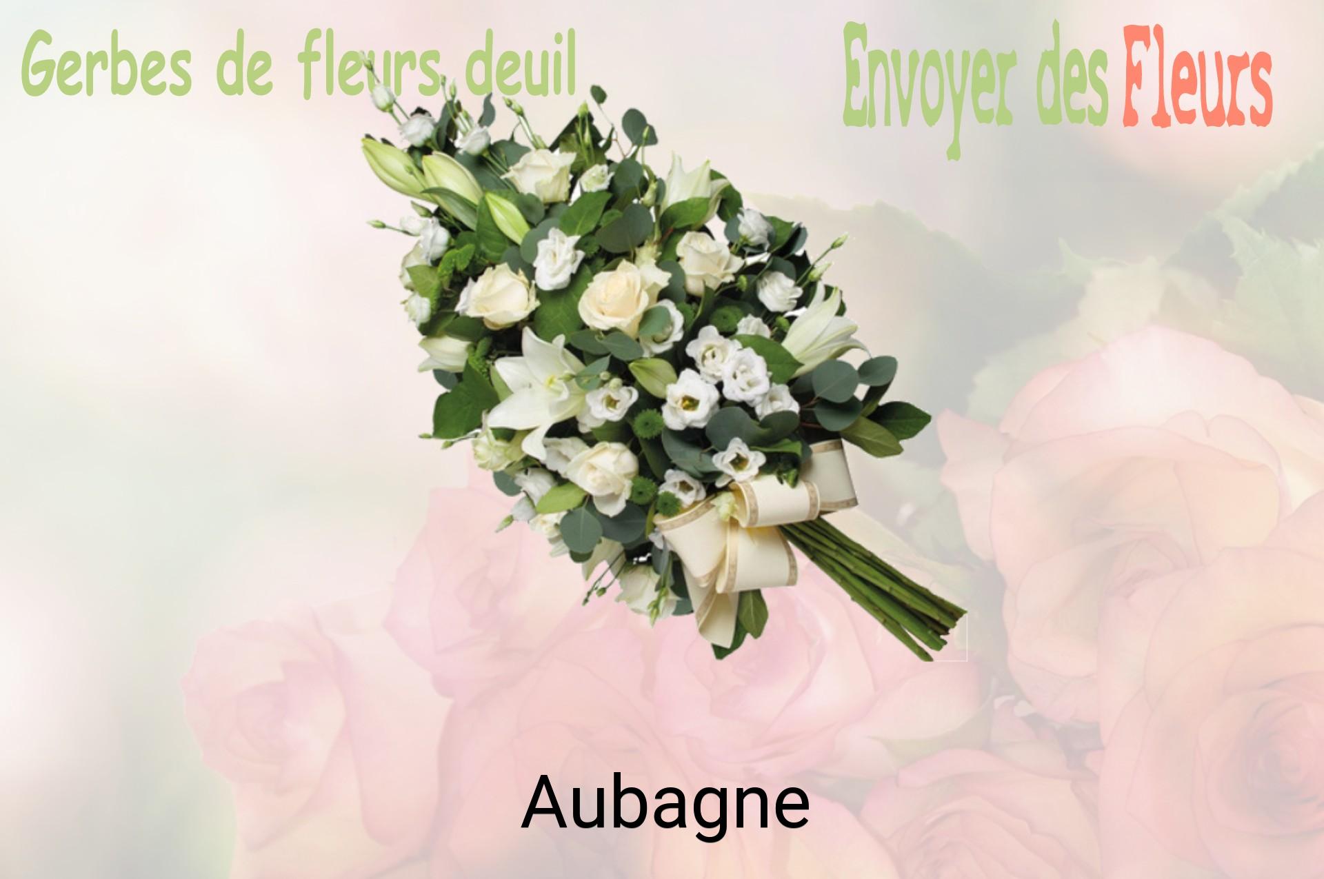 Gerbe de fleurs de deuil livrée à Aubagne
